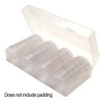 thumbnail image 4 of 40mm Coin Storage Box Clear Round Plastic Coin Capsule Container Empty Storage Box Holder Case 60Pcs Coin Round Boxes Organizer, 4 of 11