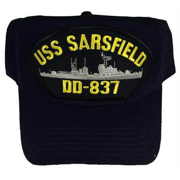 USS SARSFIELD DD-837 HAT CAP USN NAVY SHIP GEARING CLASS DESTROYER TE YANG CHINA