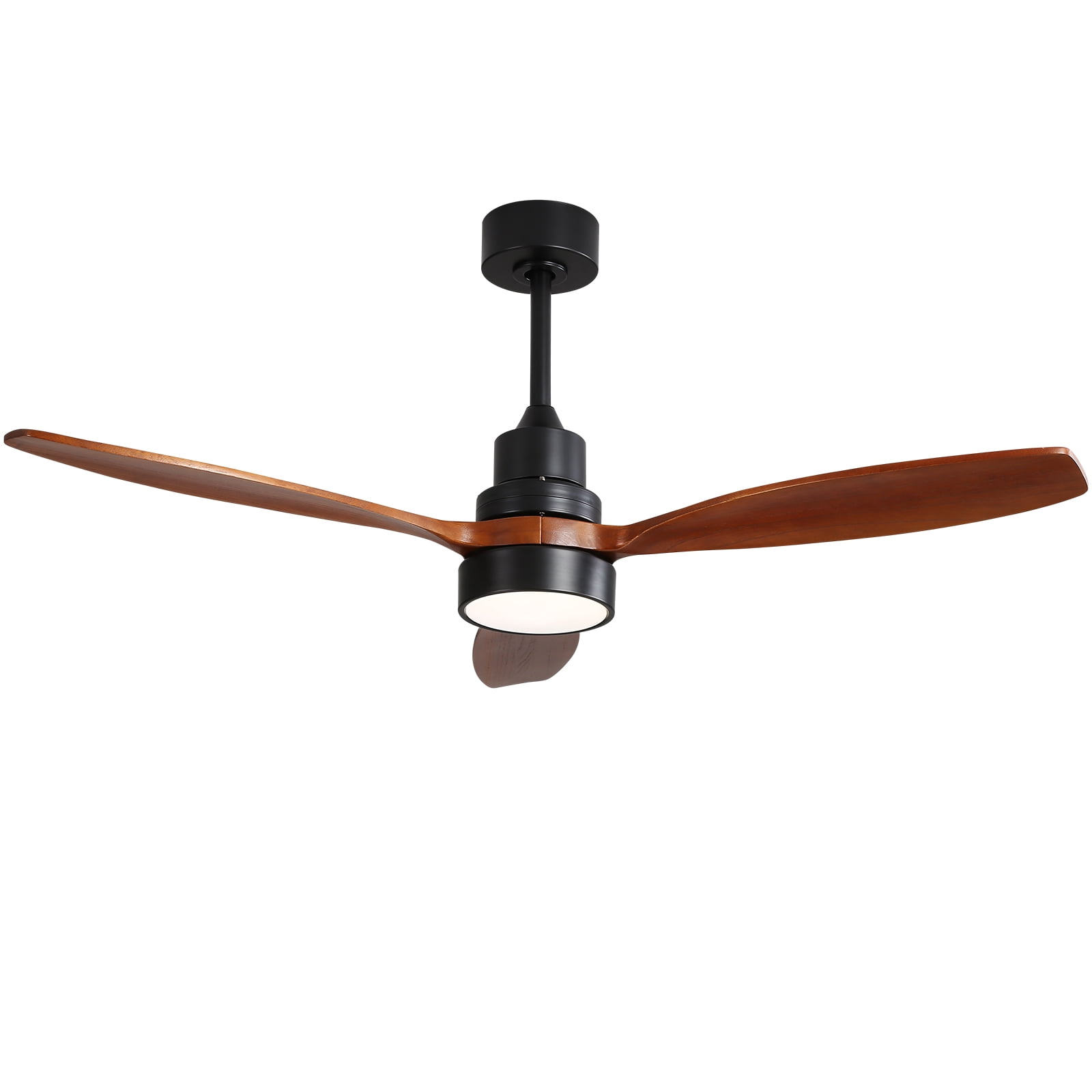 Sofucor Ceiling Fan with Lights, 52 Inch Mordern Wood Ceiling Fan with Remote for Indoor Farmhouse Bedroom Living Room Outdoor Patio Porch, Reversible DC Motor, Noiseless