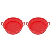 Fryer Liner, Dishwasher Safe Fryer Pot Air Circulate Less Oily Silicone  For Kitchen Blue,Grey,Red