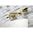 thumbnail image 3 of Kingston Brass KS6122DKL Kaiser Double-Handle Wall Mount Bathroom Faucet, Polished Brass, 3 of 8