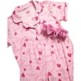 thumbnail image 3 of dELiA*s Girls Pajama Set Soft Cozy Button Down Sleepwear Pajamas for Girls with Spa Headband 2 Piece, 3 of 7