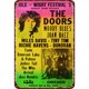 thumbnail image 1 of Chapa Música Metal Vintage Pintura Hierro Rectangular Barra Pared 20x30cm, 1 of 9