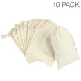 thumbnail image 1 of EeaseMX NUOLUX - 10 bolsas de regalo con cordón para bodas, joyas (10 x 14 cm), 1 of 7