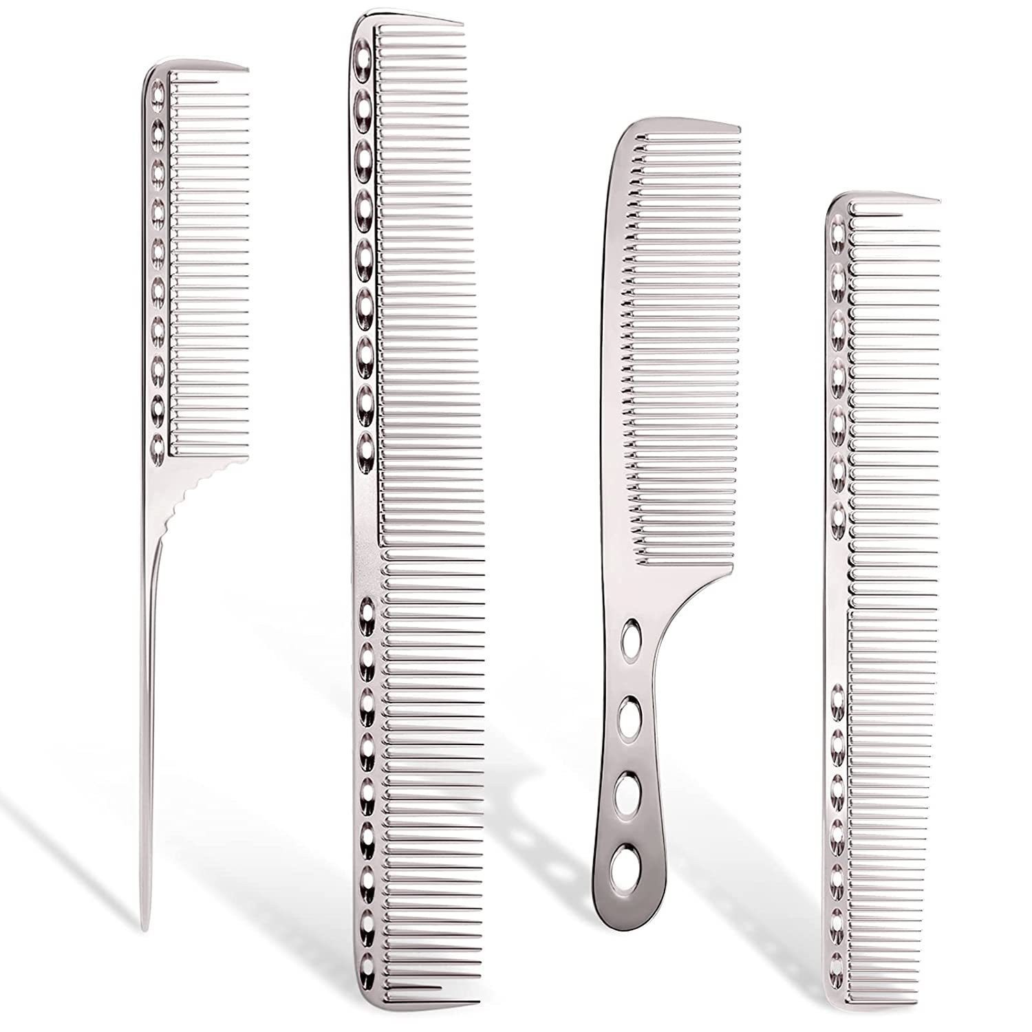TOOAD Peigne De Coiffeur Professionnel En Aluminium 4 Types De Peigne TOOAD Peigne De Coiffeur Professionnel En Aluminium 4 Types De Peigne