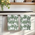 thumbnail image 7 of Sage Green Palm Tree Summer Kitchen Towels Set of 3, Beach Tropical Coastal Absorbent Dish Towels for Kitchen, Microfiber Hand Towel, Quick Drying Tea Towel for Cleaning Decorative Dishcloths, 7 of 7