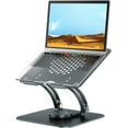 thumbnail image 1 of Support Pivotant pour Ordinateur Portable pour Bureau Support Ergonomique pour Ordinateur Portable avec Base Rotative à 360° Support d'Ordinateur Réglable Rehausseur Compatible avec Air Pro Tous Ordinateurs Portables 10-16,-Gris, 1 of 8