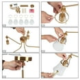 thumbnail image 6 of Auisre 5-Light Polished Gold Glam Led Chandelier, 6 of 17