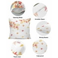 thumbnail image 6 of Decorative Throw Pillow Covers 18x18 Inch Set of 2 Maple Leaves Fall Decor Pillow Cases for Couch, Autumn Pink Orange Leaves Cushion Case for Living Room Bedroom Bed Car Chair, 6 of 9