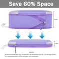 thumbnail image 3 of Dec-Mec 7Set Ultralight Nylon Compression Packing Cubes Expandable Packing Organizers for Carry on suitcase,Compression Cubes with Shoe Bag for Travel Accessories Luggage(purple)…, 3 of 6