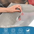 thumbnail image 5 of Yayeee Kitchen Curtains Tier Set of 2 Light Filtering 57"x24" Over Sink Window Panels, Gray Dog Artist, 5 of 7