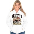 thumbnail image 4 of Vintage Cartoon Betty's Motorcycles Zip Hoodie Sweatshirt Women Brisco Brands S, 4 of 5