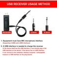 thumbnail image 3 of Universal Wireless Microphone Kit, Handheld Dynamic Microphone Wireless Mic System for Karaoke Nights and House Parties to Have Fun Over The Mixer,PA System,Speakers, 3 of 8
