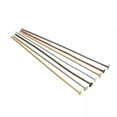 thumbnail image 3 of GKNET 100-200pcs 15mm-70mm Flat Head Pin DIY Making Earring Bracelet Accessories-KC Gold-50mm * 200 pieces, 3 of 8