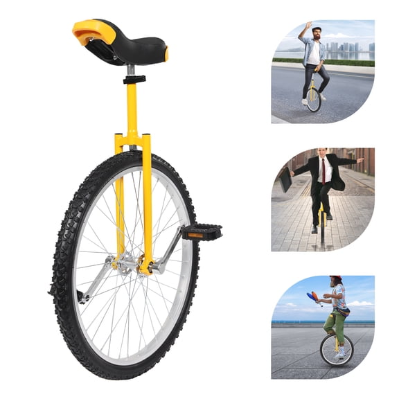 24" Unicycle Leakproof Tire Wheel Cycling Outdoor Sports Fitness Exercise Health
