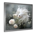 thumbnail image 2 of Designart "Underwater Realm with White Butterfly Fish" Landscapes Framed Wall Art Decor - Traditional White Japan Entryway Framed Wall Art Print, 2 of 6