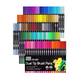 thumbnail image 1 of 100 Colores Plumones Doble Punta Pencil, Laspang Marcadores A Base De Agua, 1 of 5