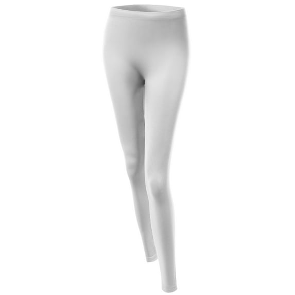 FashionOutfit Women's Basic Solid Seamless Leggings