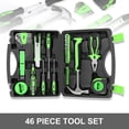 thumbnail image 6 of DNA Motoring 00015 Green 46 PCs Home Tool Set Electonic Repair Precision Screwdriver Voltage Tester Hammer Plier DIY Kit, 6 of 6
