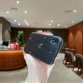 thumbnail image 2 of Compatible with iPhone XR Case,Love Heart Pattern Design Soft TPU Shockproof Protective Case Bling Sparkly Glitter Cover for iPhone XR-Black, 2 of 10