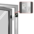 Black Fridge Lock, 2Pack, Keyed NoDrill Lock for