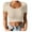 Beige-05, variant on Mittory Womens Short Sleeve Crop Top Crew Neck Slim Fitted Casual Base Layer Soft Workout Shirt Going Out Tops