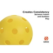 ONIX Fuse Indoor Pickleball Balls with Exceptional Seam Welding, Superior Balance, and Meets USAPA Requirements