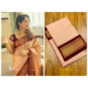 Bengal's Handloom Pure Cotton Saree - Traditional Saree Marrun Colour - Soft Saree - Gift For Her