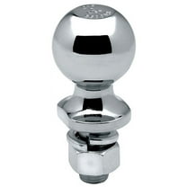 Draw-Tite 63812 1-7/8" Chrome Hitch Ball 3/4" Shank Dia, 2-3/8" Shank Length - 2000 Lbs