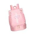 thumbnail image 2 of Bolsa de ballet mochila duradera Con encaje para niña rosa, 2 of 8