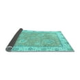 thumbnail image 2 of Ahgly Company Indoor Rectangle Oriental Light Blue Traditional Area Rugs, 7' x 9', 2 of 4