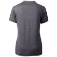 thumbnail image 3 of Women's Cutter & Buck Heather Charcoal Minnesota Twins DryTec Forge Stretch V-Neck Blade Top, 3 of 3