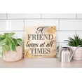 thumbnail image 4 of Friend Loves All Times Marbled Cream 12 x 12 Wood Wall Sign Plaque, 4 of 4