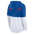 thumbnail image 3 of Women's Fanatics Royal/White New York Giants Backup Option Long Sleeve Hoodie T-Shirt, 3 of 4