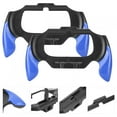 thumbnail image 4 of 2Pcs Gamepad Handlebar Gamepad Stand One-button Live Lock Anti-drop for Wireless Gamepad Game Controller  PSV2000 PSVITA blue,black, 4 of 7