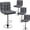 Gray, variant on Topeakmart 2pcs Adjustable PU Leather Counter Bar Stools with Backrest Gray