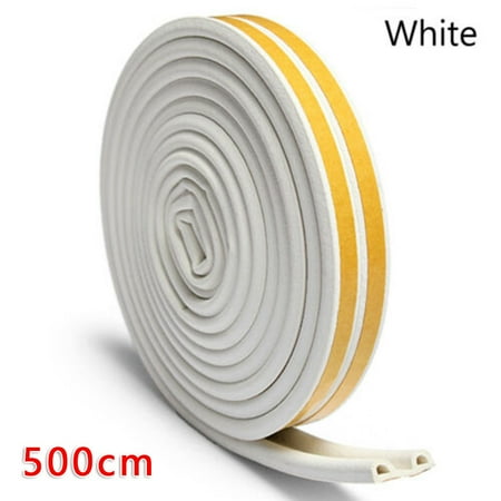 

BCLONG 9*6mm Casement Cabinet Door Sound Weather Proof Sealing Strip D Type 5 Meter