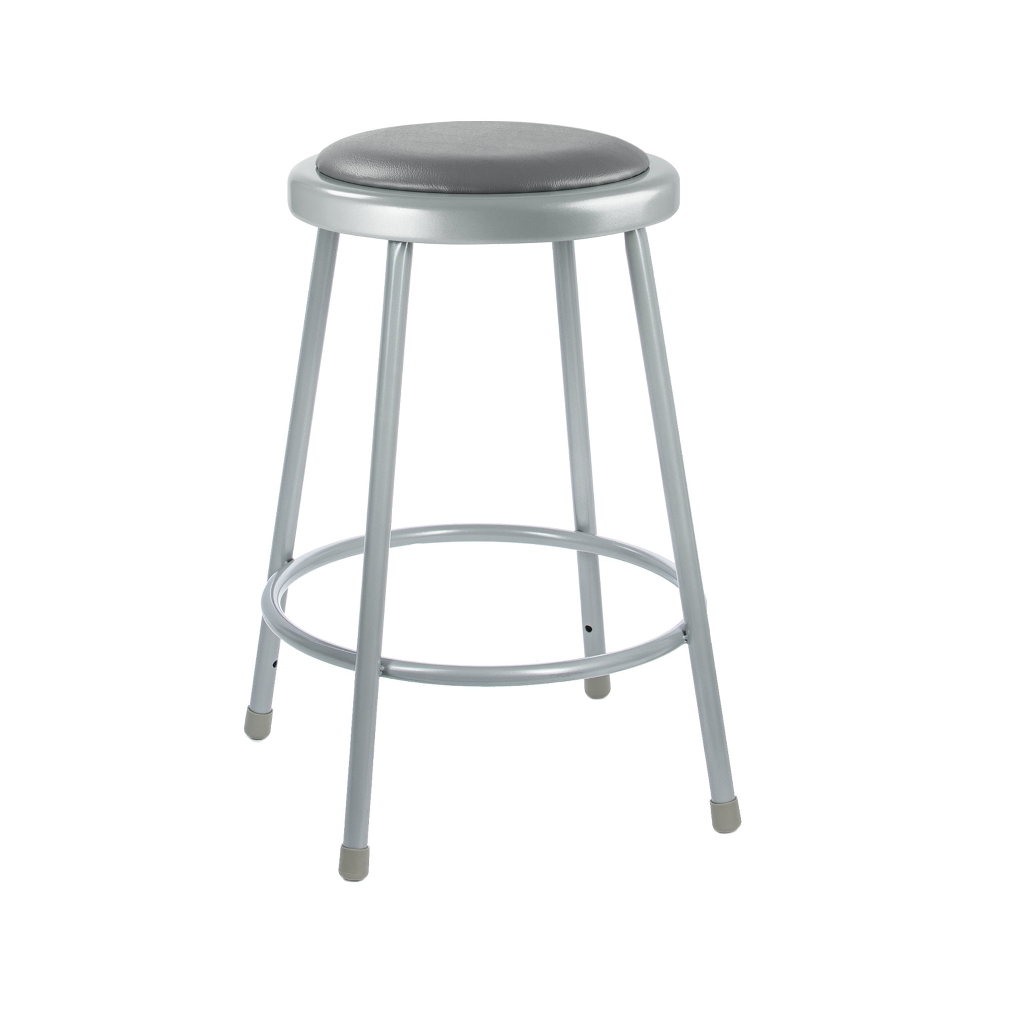 Hampden Furnishings Otto Collection 24" Padded Science Stool, Grey, Pack of 2