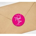 thumbnail image 4 of Darling Souvenir Round 45 Pcs Leaf Vines Thank You Stickers Fuchsia Pink Wedding Envelope Seal-1.6 Inches, 4 of 4