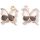 thumbnail image 2 of 10 colgantes de mariposa de aleación de esmalte con lentejuelas brillantes., 2 of 2