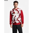 thumbnail image 5 of Sudadera con capucha de Papá Noel para hombre y mujer, con estampado divertido en 3D, para fiesta de Nochevieja, unisex, feo suéter navideño, 5 of 5