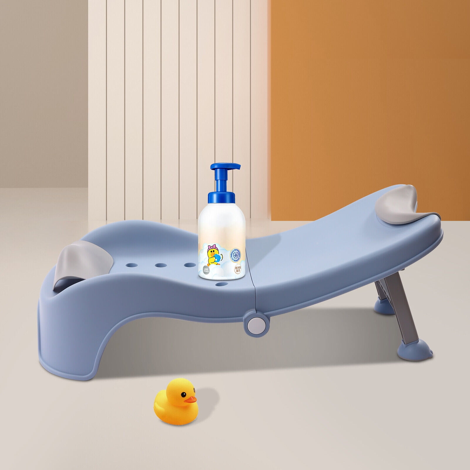 Miumaeov Adjustable Children's Shampoo Chair Foldable Toddler Shampoo