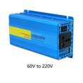 thumbnail image 4 of Riwesomey Inversor de ondas sinusoidales de energía Solar para acampar, senderismo, portátil, 2000W, adaptador convertidor de voltaje de CC a CA, Paneles de instrumentos para automóviles 60V a 220 Riwesomey VI018010-04, 4 of 6