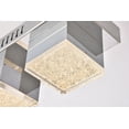 thumbnail image 3 of Elegant Lighting Glasgow 3 Light Chrome Flush Mount, 3 of 5
