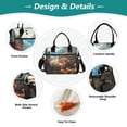 thumbnail image 3 of Cat Flowers and Sky Cooler Bag Lunch Bag Soft Cooler Cooling Tote Insulated Lunch Box for Adult Men Women, 3 of 6