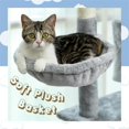 thumbnail image 5 of Demi Bonn 56" Multi-Level Cat Tree Tower for Large Cats with Top Perch, Hammock, Climbing Ladder and 2 Condos, Cat Tree House for Multiple Cats, Dark Gray, 5 of 8