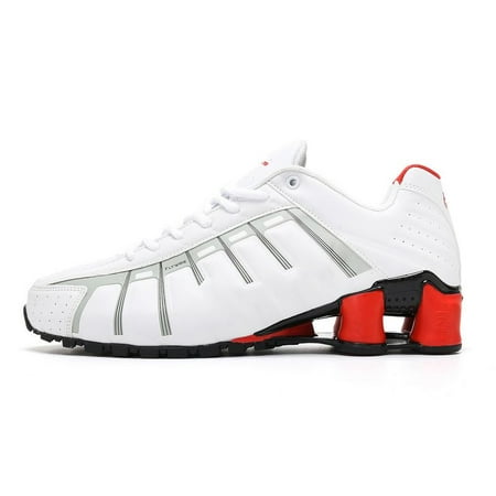 

Designer Mens running shoes SHOX NZ 3.0 triple white Silver Red Platinum men women trainers sports outdoor sneakers runners jogging walking