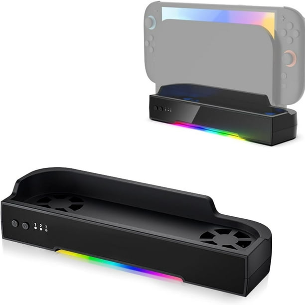 Base de refrigeración con ventilador y soporte de pared para Nintendo Switch 2 - Base de refrigeración Plug & Play