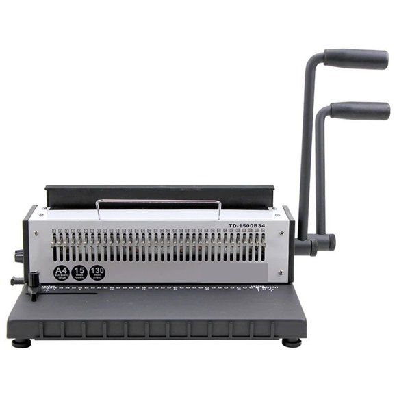 Manual Wire Binding Machine 34 Holes Metal Spiral Wire Spool Binding Machine A4 Binder Puncher Machine 1pc ,Wear Resistant