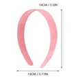 thumbnail image 5 of 3pcs Assorted Color Wide Plastic Headbands Teeth Plain Hairband for Women Girls, 5 of 6